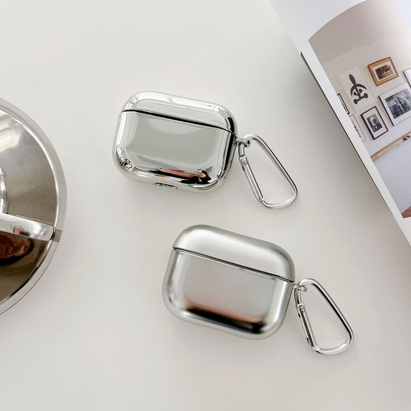 Premium Silver Mirror Phone Case - Electroplated Protective Sleeve