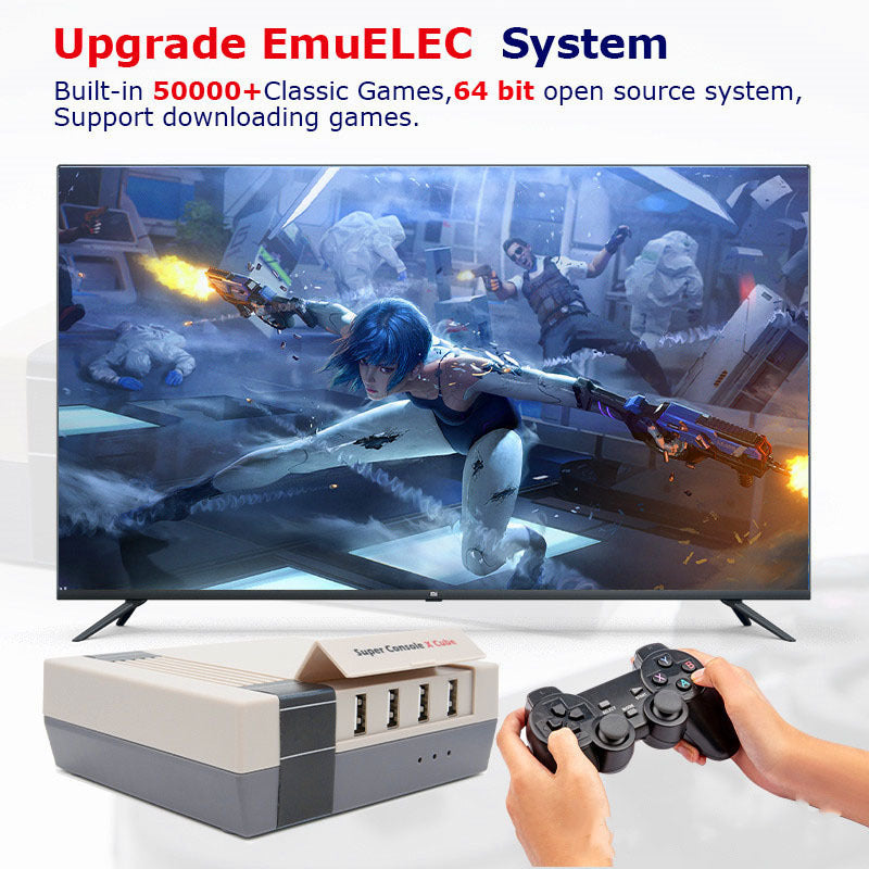 Classic Retro Gaming Console - 8-Bit Entertainment System with Built-in Games