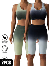 2-Pack Premium Scrunch Butt Lifting Workout Shorts - High Waisted Seamless Yoga & Gym Biker Shorts for Women