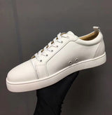 Premium Patent Leather Casual Couple Shoes - Breathable Flat Heel Sneakers