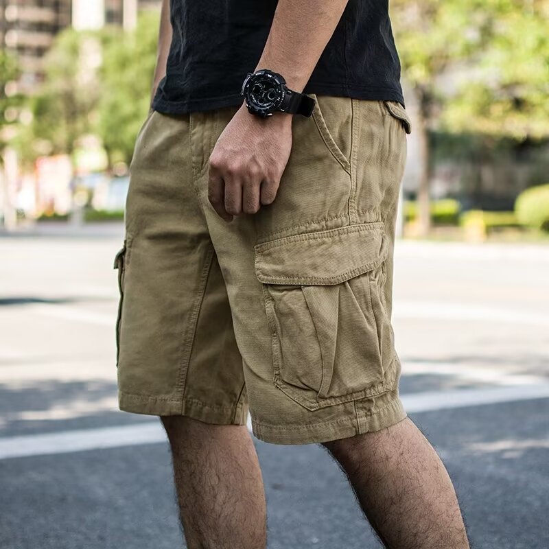 Versatile Men's Summer Workwear Shorts - Comfortable Five Quarter Length