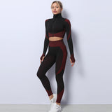 Premium 3-Piece Seamless Yoga Set - High-Performance Activewear Collection