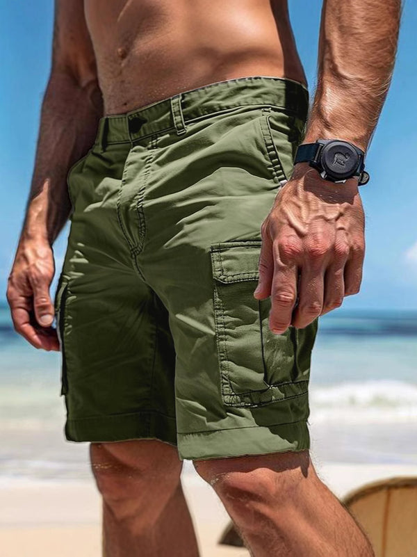 Premium Men's Multi-Pocket Cargo Overalls - European Style Workwear