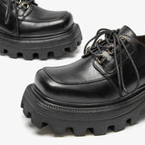 Elegant Square Toe Chunky Heel Platform Shoes - Sophisticated Women's Footwear