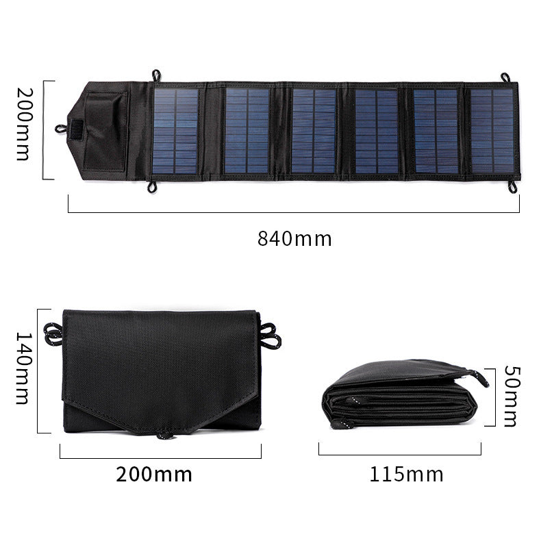 Premium Solar Charging Panel - Portable Outdoor Power Bank Solution
