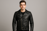 Boy wearing jacket front view