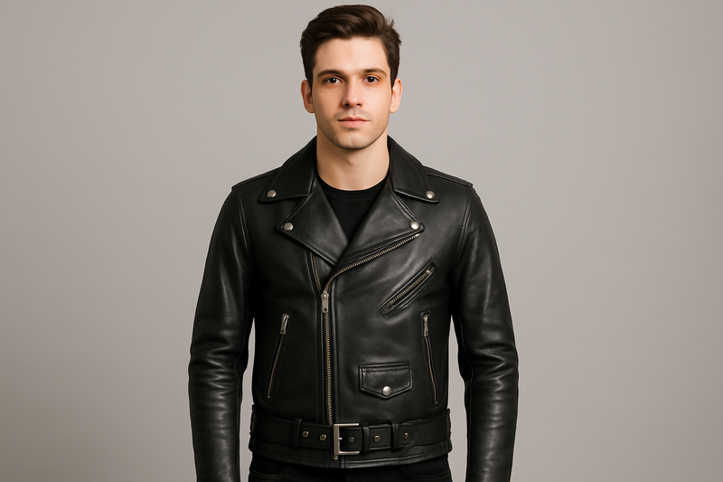 Boy wearing jacket front view