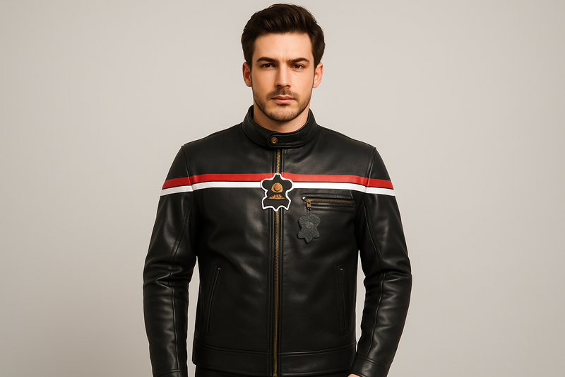 Boy wearing jacket front view