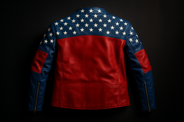 Enhanced American flag jacket - front product shot