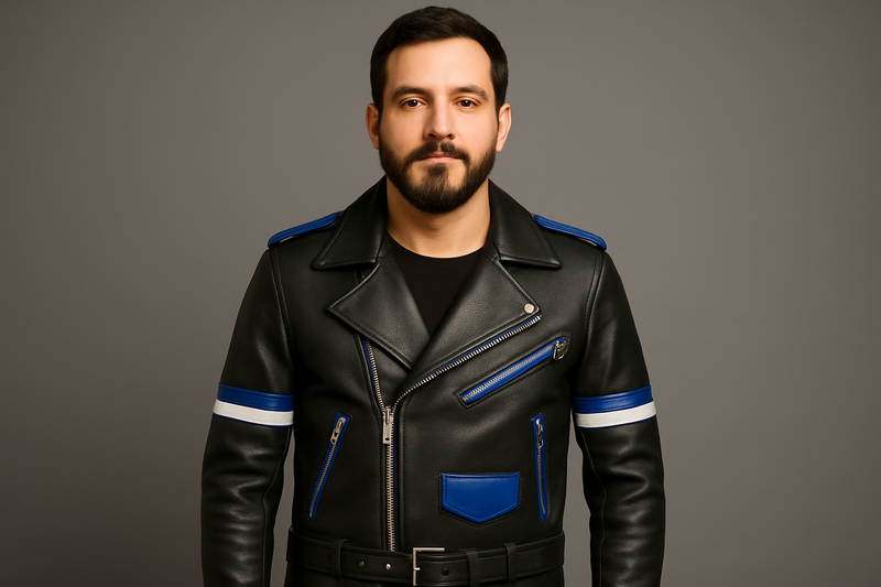 Boy wearing jacket front view