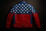 Enhanced American flag jacket - back product shot