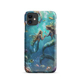 Enchanting Mermaids iPhone Case - Premium Protection with Artistic Design