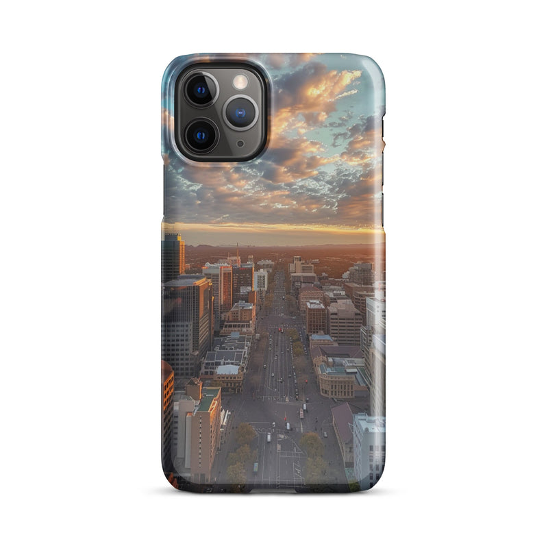 Adelaide City Skyline iPhone Case - Premium Protection with Artistic Design