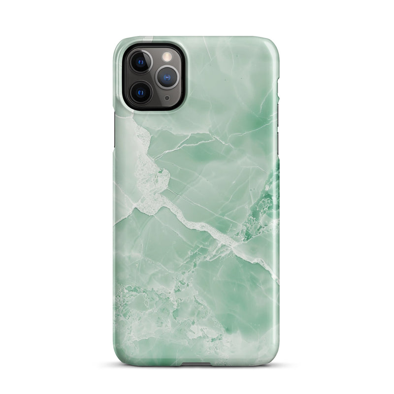 Premium Jade Marble iPhone Case - Elegant Natural Stone Design