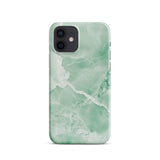 Premium Jade Marble iPhone Case - Elegant Natural Stone Design