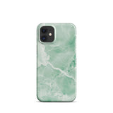 Premium Jade Marble iPhone Case - Elegant Natural Stone Design