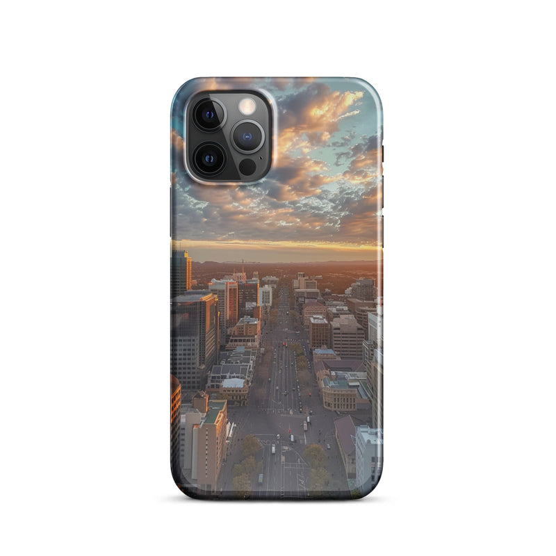 Adelaide City Skyline iPhone Case - Premium Protection with Artistic Design