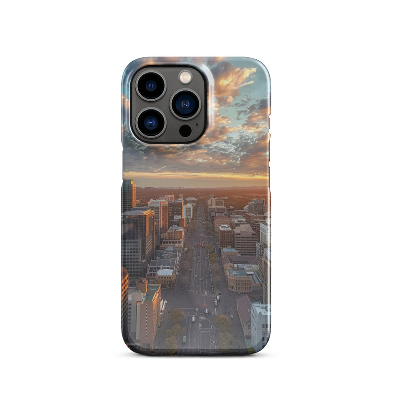 Adelaide City Skyline iPhone Case - Premium Protection with Artistic Design