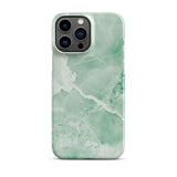 Premium Jade Marble iPhone Case - Elegant Natural Stone Design