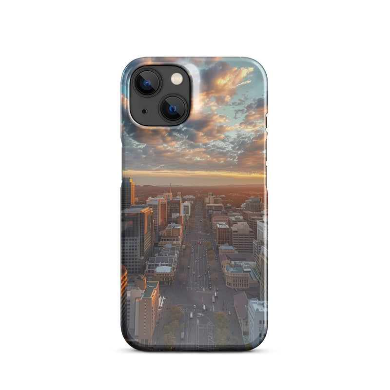 Adelaide City Skyline iPhone Case - Premium Protection with Artistic Design