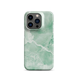 Premium Jade Marble iPhone Case - Elegant Natural Stone Design