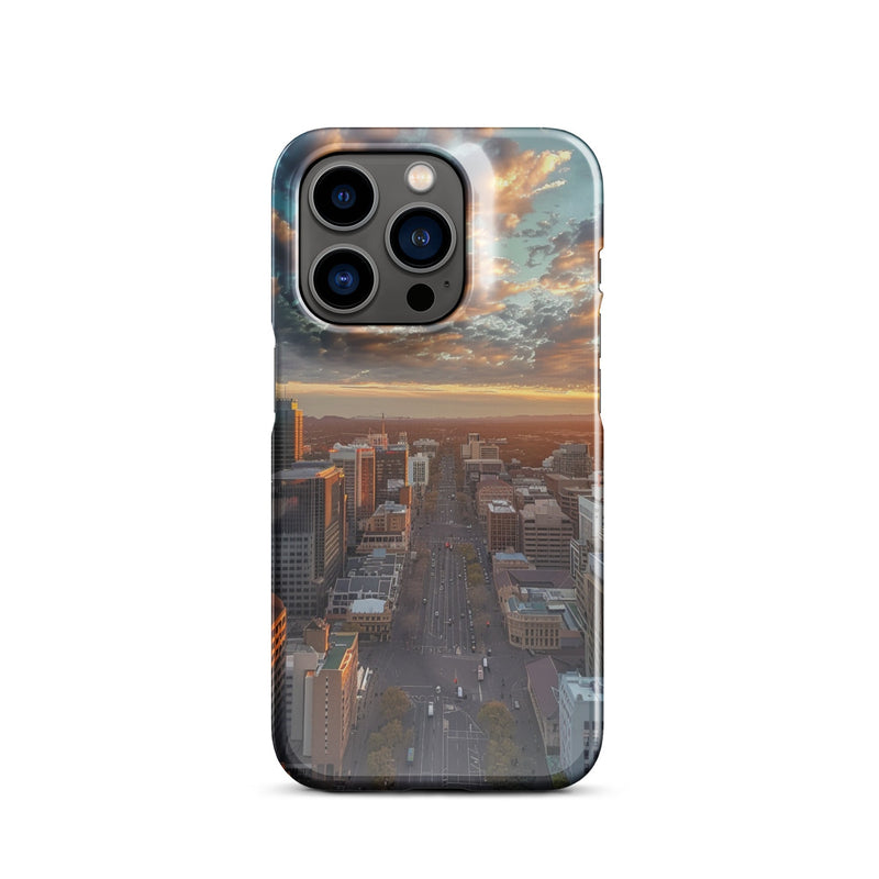 Adelaide City Skyline iPhone Case - Premium Protection with Artistic Design