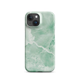 Premium Jade Marble iPhone Case - Elegant Natural Stone Design