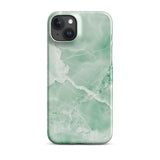 Premium Jade Marble iPhone Case - Elegant Natural Stone Design