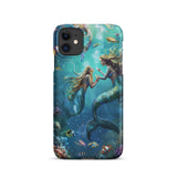 Enchanting Mermaids iPhone Case - Premium Protection with Artistic Design