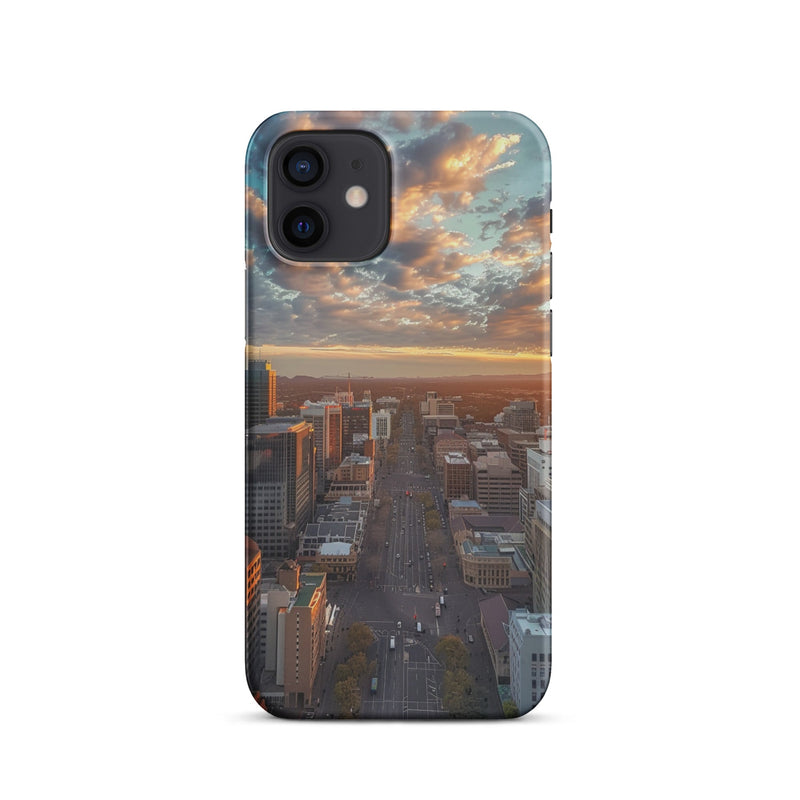 Adelaide City Skyline iPhone Case - Premium Protection with Artistic Design