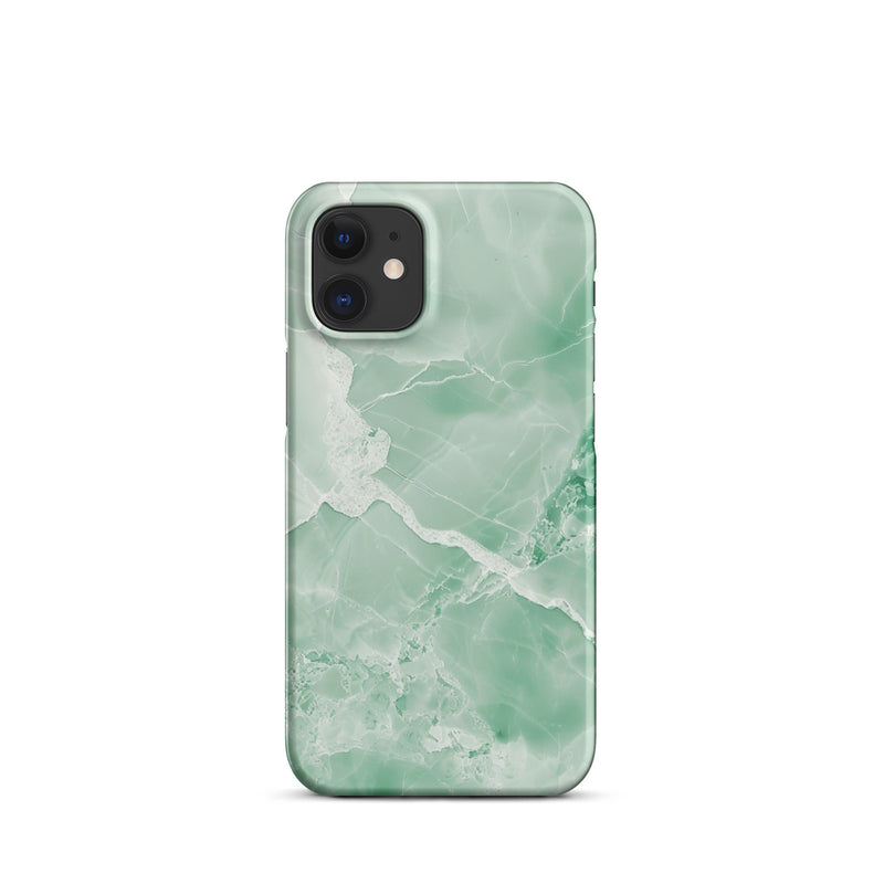 Premium Jade Marble iPhone Case - Elegant Natural Stone Design