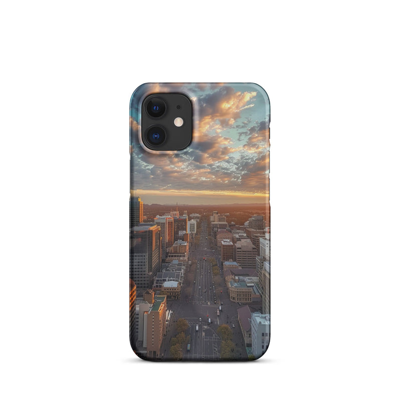 Adelaide City Skyline iPhone Case - Premium Protection with Artistic Design