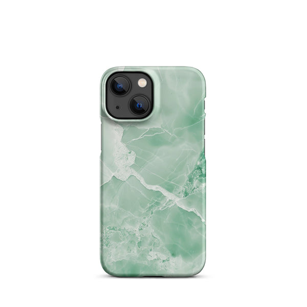 Premium Jade Marble iPhone Case - Elegant Natural Stone Design