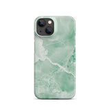 Premium Jade Marble iPhone Case - Elegant Natural Stone Design