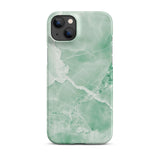 Premium Jade Marble iPhone Case - Elegant Natural Stone Design