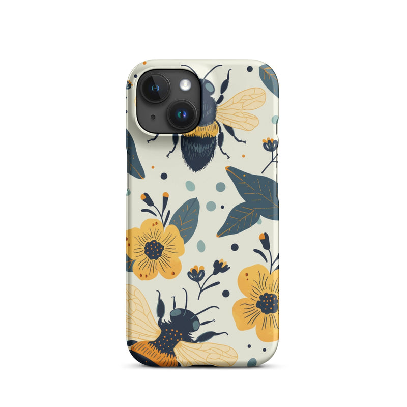 Premium Bee Design iPhone Case - Artistic Protection by JetGirl Art
