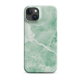 Premium Jade Marble iPhone Case - Elegant Natural Stone Design